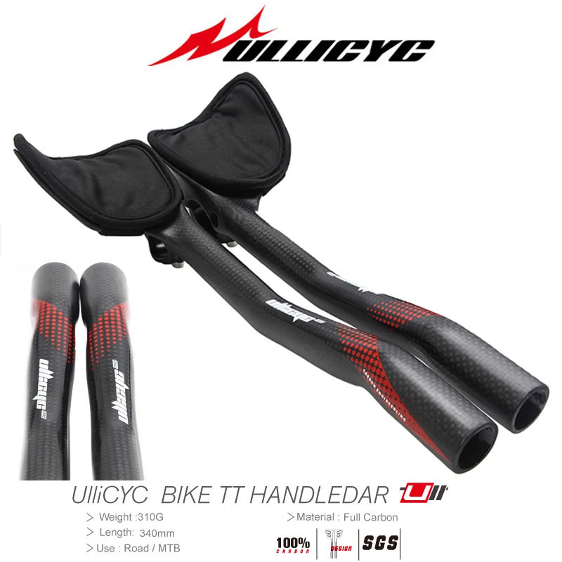 

HOT SALE 3K TT matte rest bar Full carbon rest handlebar bicycle TT handlebar bar Superstrong Ultra light Road bike rest bar