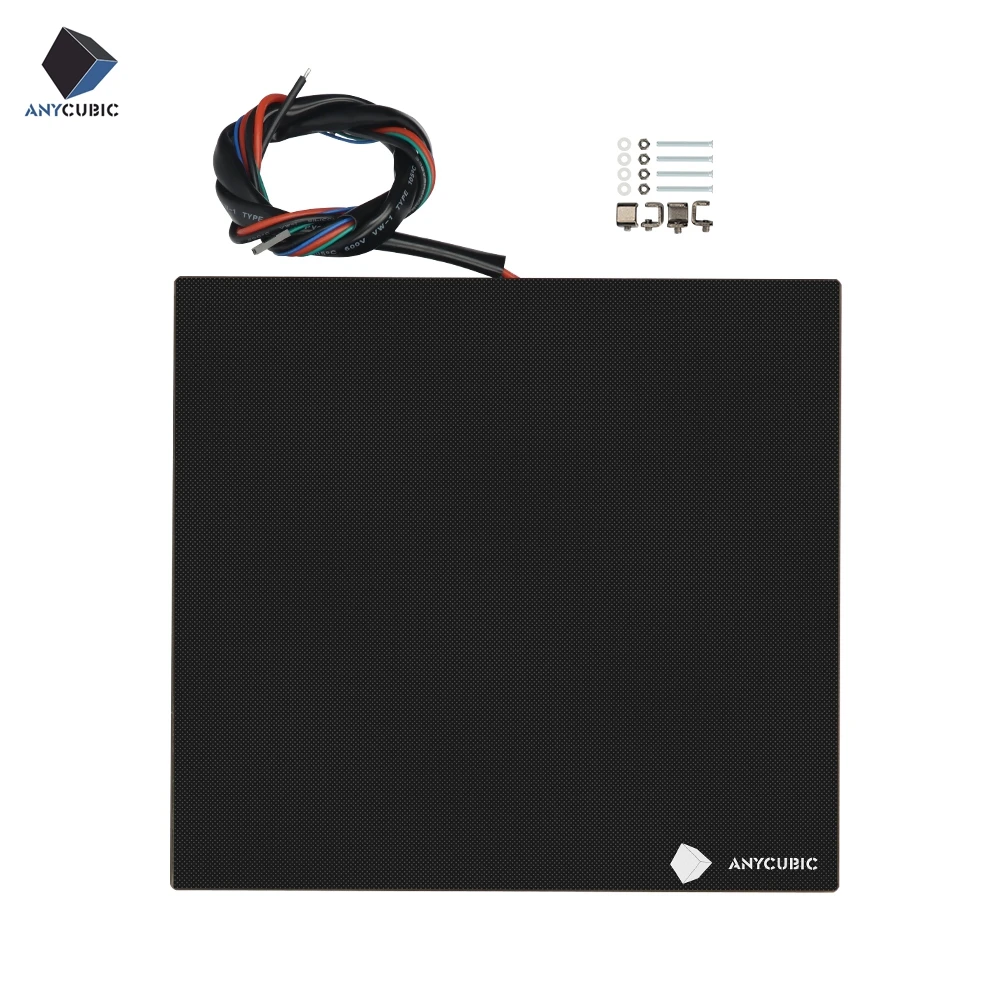 ANYCUBIC новейший ультрабук 3d принтер платформа с подогревом сборка 240x220 мм Тепловая кровать с 4 зажимами Совместимость для I3 Mega/Mega-S