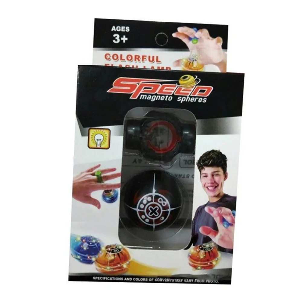 Magic Speed Magneto Spheres Flashing Ball Spinner Toys Stress Reducer