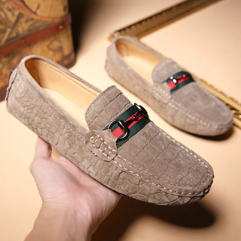Mocassim masculino Chaussures/Мужская обувь из натуральной кожи; Легкие мужские лоферы; модная обувь для вождения; мужские слипоны; Цвет Черный