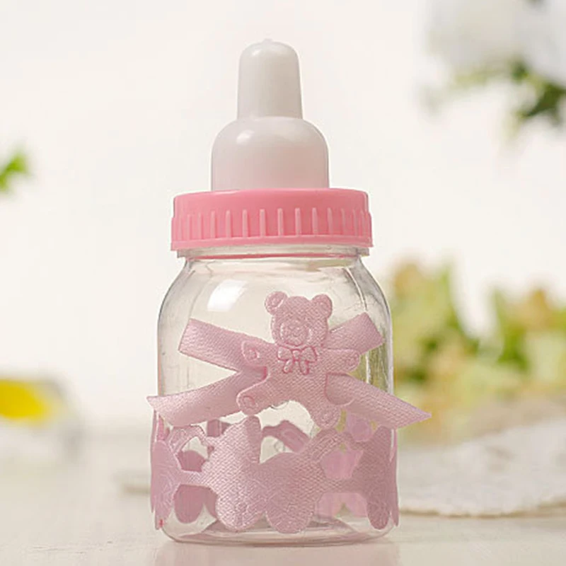 12Pcs Small Bottle Baby Full Moon Gift Wedding Candy Box Storage Organizer Gift