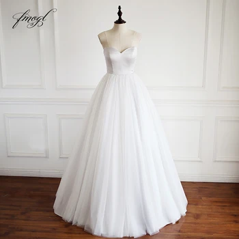 

Fmogl Robe De Mariee Strapless Beach Wedding Dresses 2019 Sexy Off The Shoulder Tulle Princess Bridal Gown Plus Size