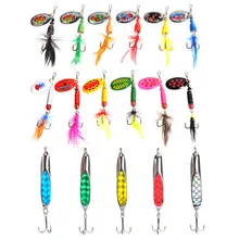 Dr. Fish Лот 17 Щука Walleye Рыболовные Приманки Спиннеры петушиные хвосты ложка пресноводная приманка набор