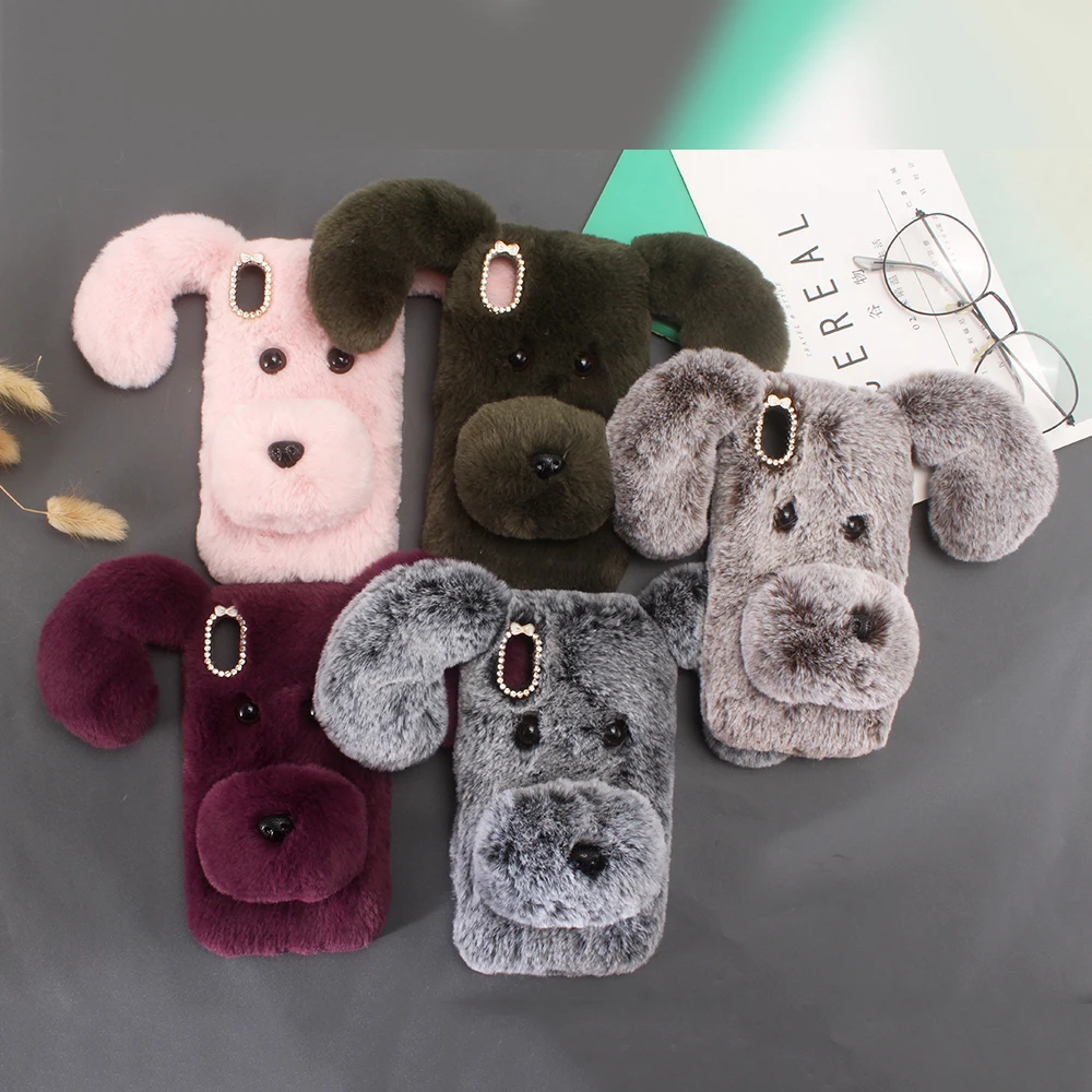 

Warm Fur Cases For Samsung Galaxy A3 A5 A7 J3 J5 J7 2015 2016 Note 5 4 3 S5 S4 S3 Mini Plush Dog Covers I9600 J310 J510 J710