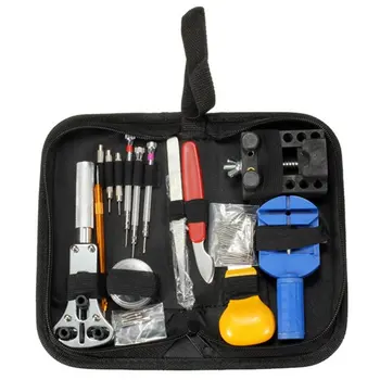 

144pcs/set Watch Repair Tool Kit Watch Clock Opener Link Remover Spring Bar Tool Set With Black Water Resistant Storage Bag