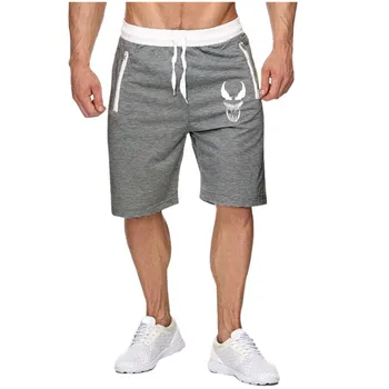 

2019 New Fashion Mens Cropped Sweatpants Outdoors Cotton Jogger Casual Venom Bodybuilding Shorts Men Summer Shorts