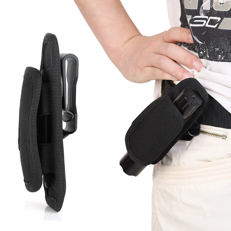 

Balight Tactical Molle Flashlight Pouch Holster Case Bag Waist Carry Belt Torch Holder Pocket Outdoor Hunting Universal
