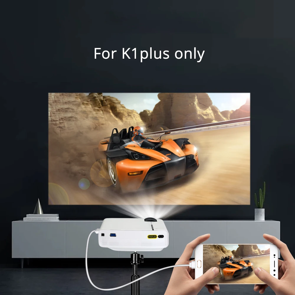 Мини светодиодный видеопроектор BYINTEK SKY K1/K1plus для домашнего кинотеатра