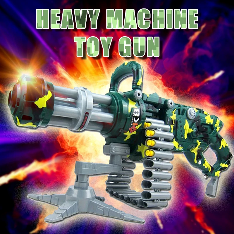 Electric Soft bullets font b Toy b font Gun Camouflage Gatlin Airsoft Air Guns Christmas Gift