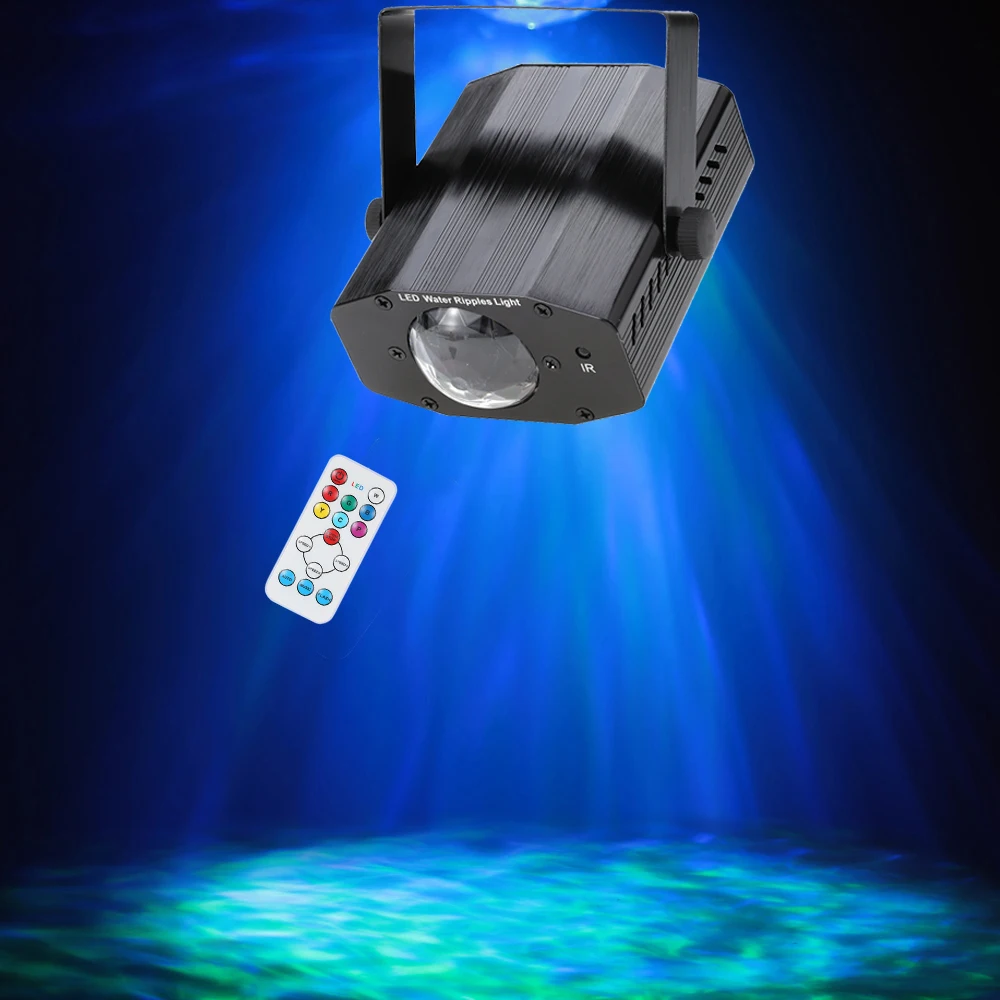 

AC100-240V 11W RGBW Stage Light LED Par Remote Control Water Ripple Effect Stage Lighting Disco KTV Bar Club DJ Show Party Light