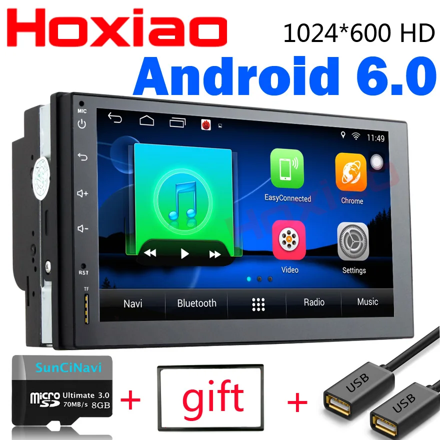 

2 Din Android Universal Car DVD Player GPS Navigation Map WIFI BT Radio Player Multimedia For Honda Nissan BYD TOYOTA KIA