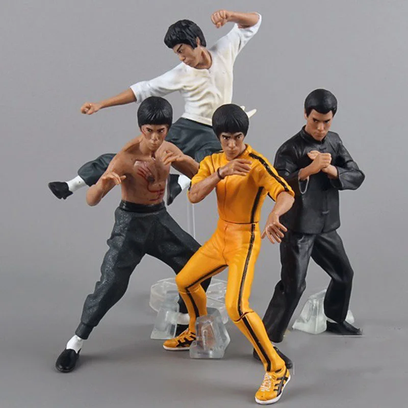 

4pcs/set Cool Bruce Lee Kung Fu PVC Collection Model Action Figures Toys