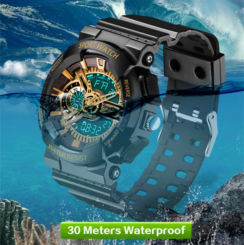 2017 New Brand SANDA Fashion Watch Men G Style Waterproof Sports Military Watches S Shock Digital Watch Men Relogio Masculino