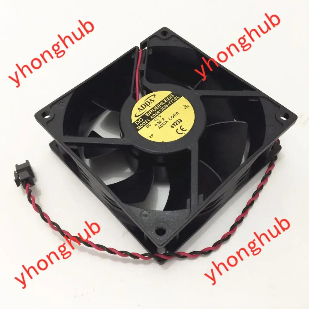 Adda Ad0912ub-y71gl dc 12v 0.64a Fios 90x90x32 mm Ventilador de Refrigeração do Servidor