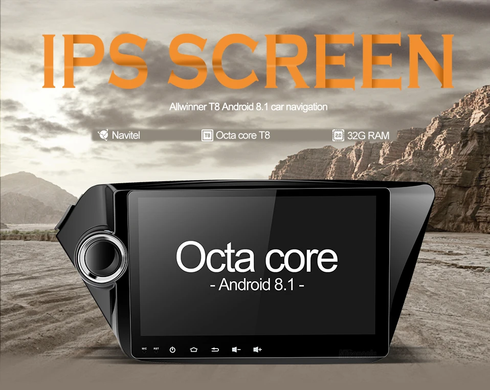Clearance Octa core android 8.1 car dvd gps navigation 9 inch for Kia k2 RIO 2010 2011 2012 car video player gps car multimedia player 2