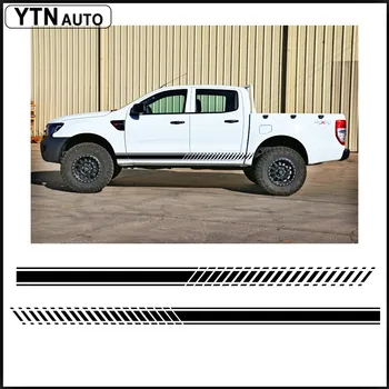 

2 Pcs Gradient side stripe graphic Vinyl sticker for Ford ranger 2012 2013 2014 2015 2016 sticker