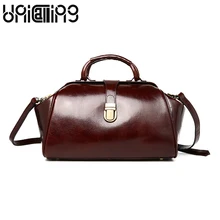 Стиль масло воск Воловья женская сумка ретро женские сумки Топ замок класса ловить женские сумки-мессенджеры модные брендовые сумки на плечо