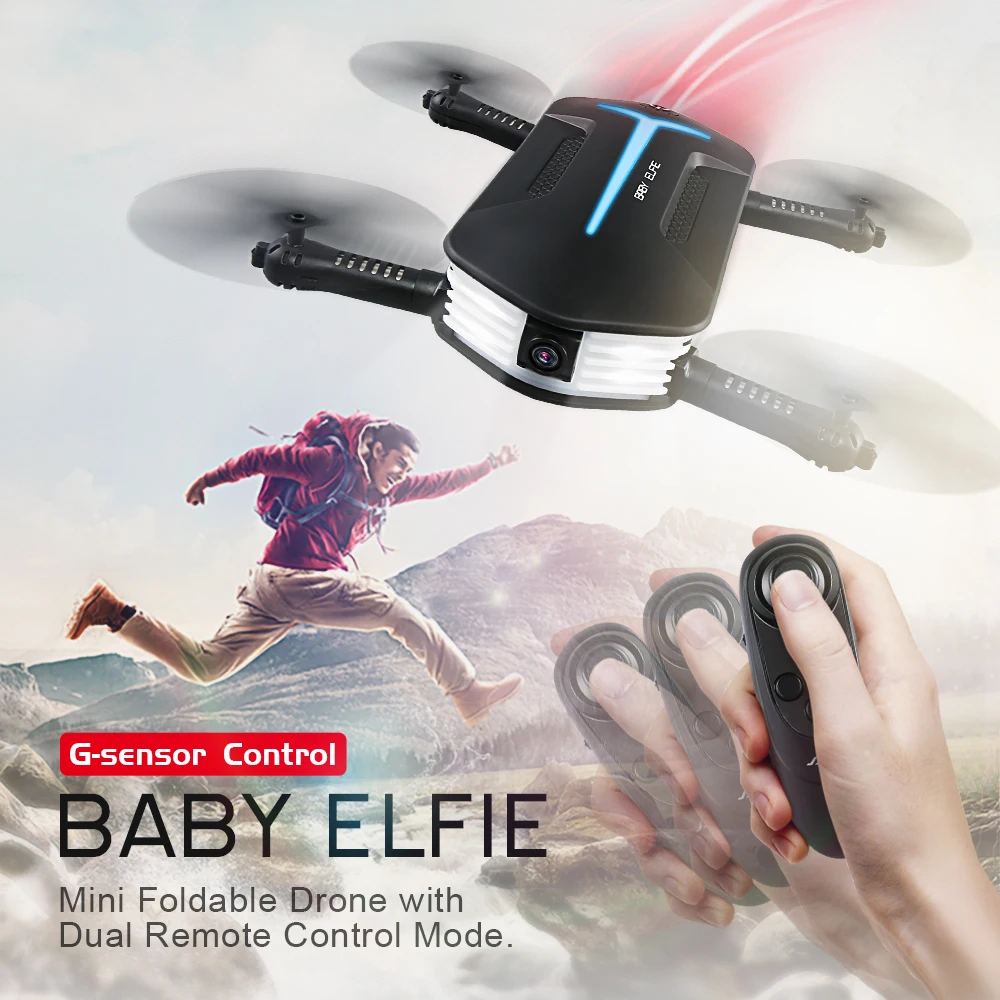 

JJRC BABY ELFIE RC Selfie Drone with HD FPV Quadcopter Mini Pocket Foldable RC Drones Helicopter Upgraded H37 VS H36 H31 H37