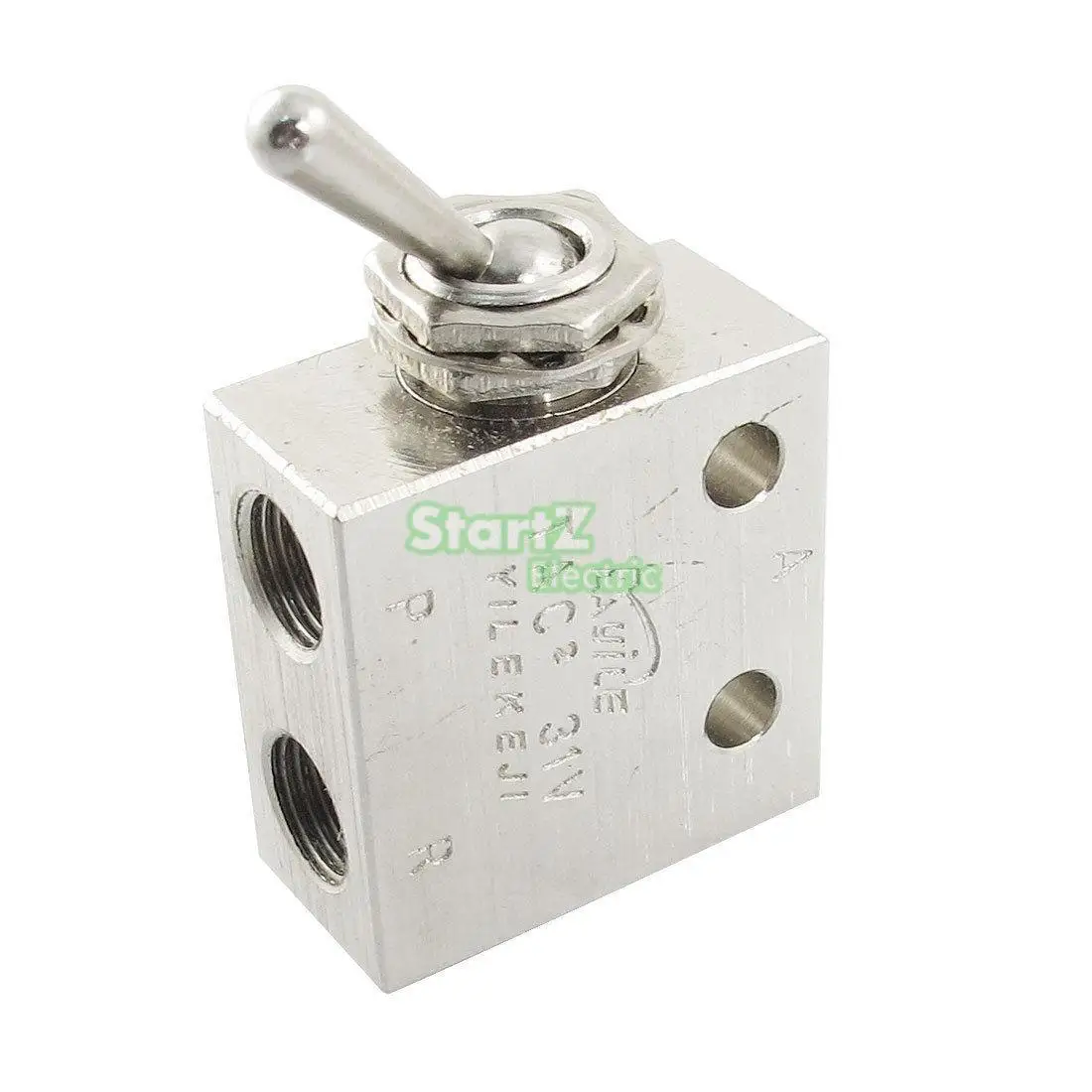 18PTThread2Position3WayRectangleMechanicalAirPneumaticValve
