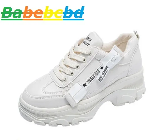

Father's Shoes and Women's Ins Super-hot Spring and Autumn 2019 New Baitao Student's Muffin Thick-soled Sports Shoes Net Red Sin