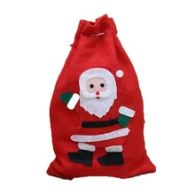 Рождественский Декор, свадебные, вечерние, для дома, конфета, рождественский подарок, сумка для печенья, снежинка, плотная сумка, сумка на шнурке для веселых новогодних подарков# D