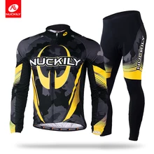 Nuckily summer mens breathable phoenix eyes long sleeve cycling jersey set MC004MD004 nuckily summer mens bicycle apparel breathable phoenix eyes long sleeve cycling jersey with tights suit mc010md010