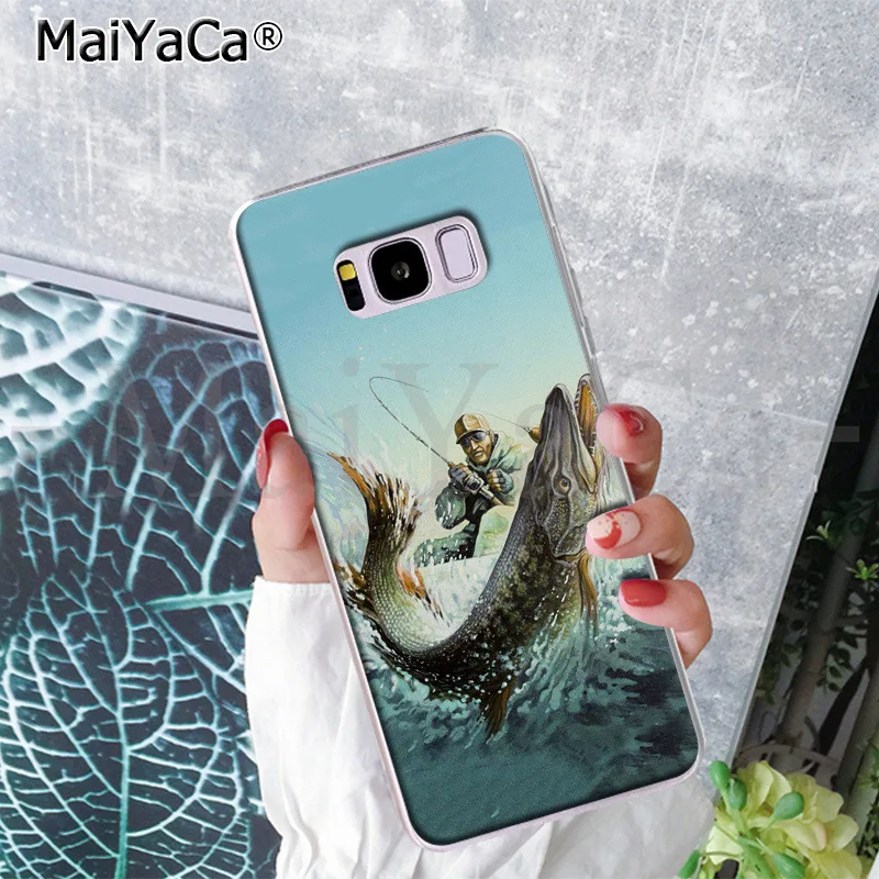 MaiYaCa форель панель Живопись Рыба Рыбалка Спорт милый чехол для телефона Samsung S9 plus