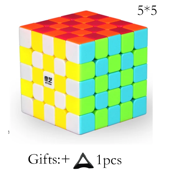 Qiyi, 2x2x2, 3x3x3, 4x4x4, 5x5x5, магический куб, без наклеек, головоломка, куб, скоростной куб, Обучающие Развивающие игрушки для детей