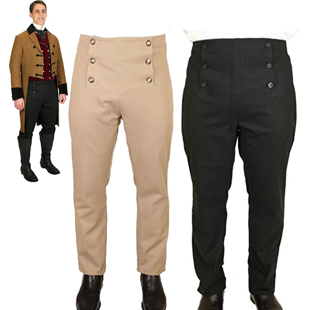 Cosplaydiy Historical Retro Victorian Men's High Waist Regency Fall