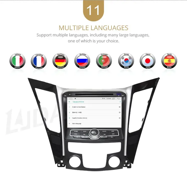 Cheap LJDA Android 9.1 Car dvd player for HYUNDAI SONATA 2012 2013 2014 2Din Car Radio gps navigation stereo multimedia WIFI autoaudio 13