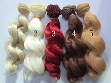 1pcs 15cm 100CM Doll Wigs Hair BJD SD Instant noodles volume High temperature Wire DIY Wigs