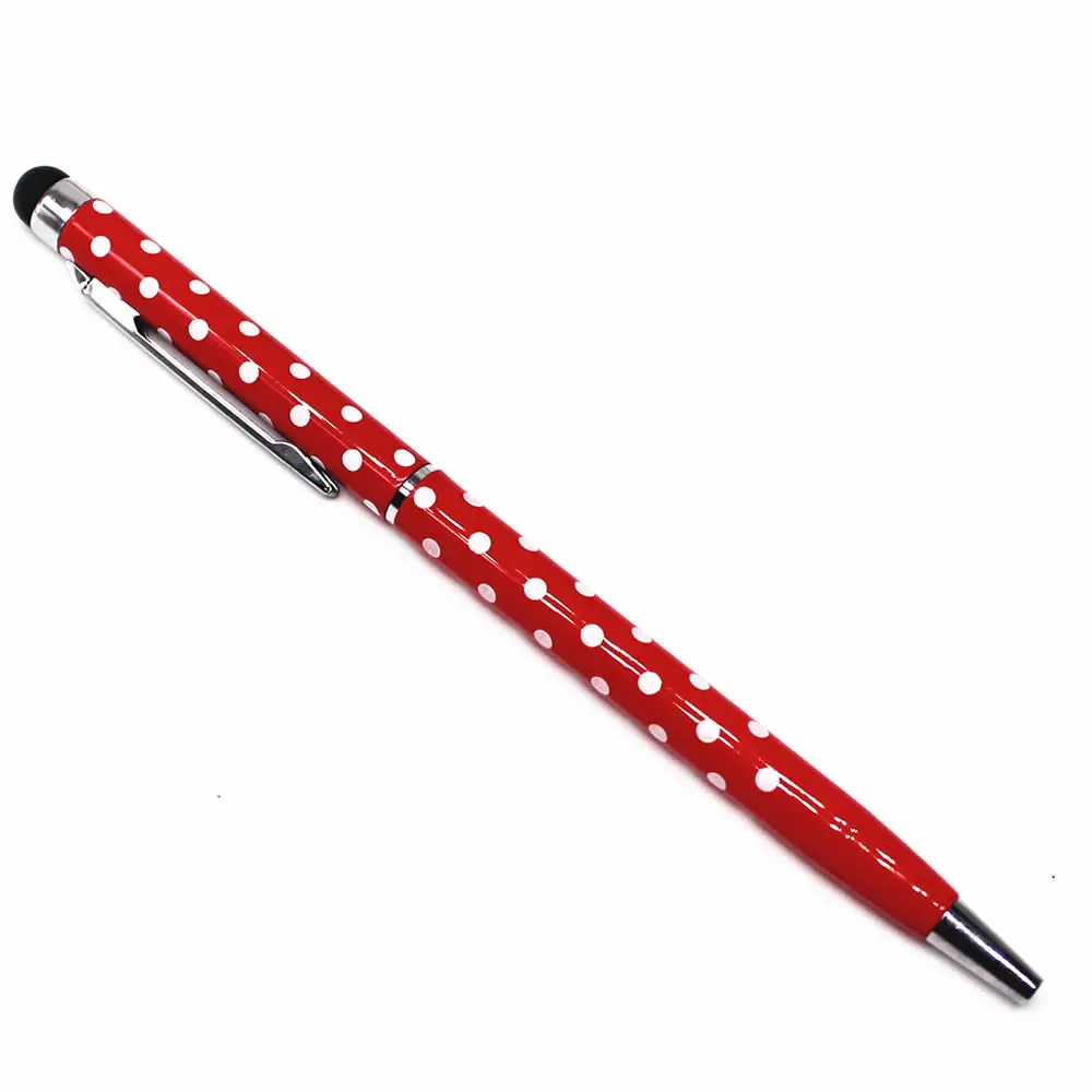 1 шт./) одноцветные шариковые ручки с волнистыми точками, Канцелярские Шариковые ручки, стилус, ручка для сенсорного экрана, маслянистая черная Шариковая ручка 0,7 мм - Цвет: 4