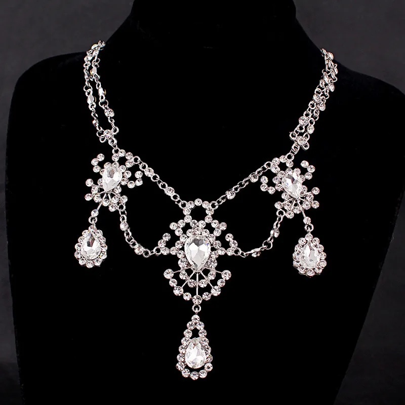 Fashion bridal set stage shooting props earrings + necklace wedding accessories chain wholesale CHH241 | Украшения и аксессуары