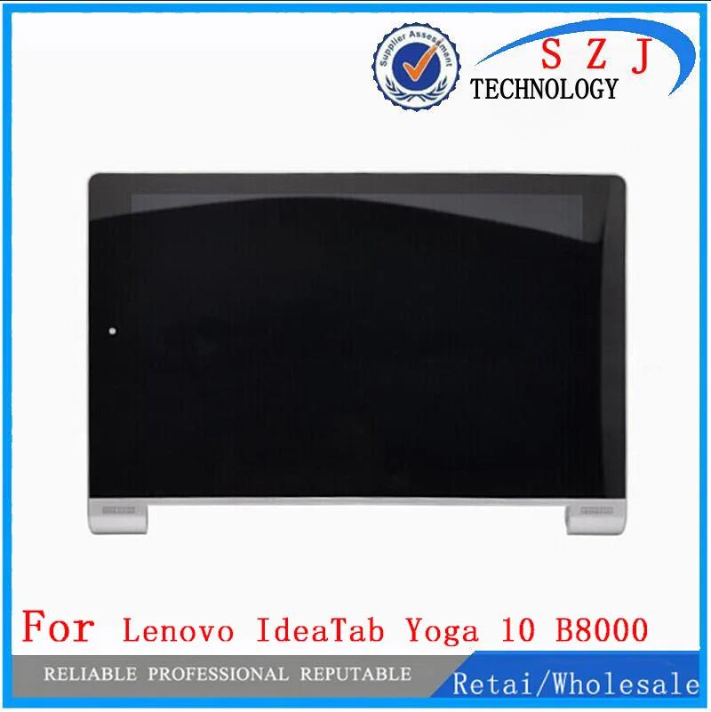 Beste Nieuwe 10.1 inch Voor Lenovo Yoga Tablet 10 B8000 B8000 H Volledige LCD Display Touch Screen Digitizer Vergadering Met frame