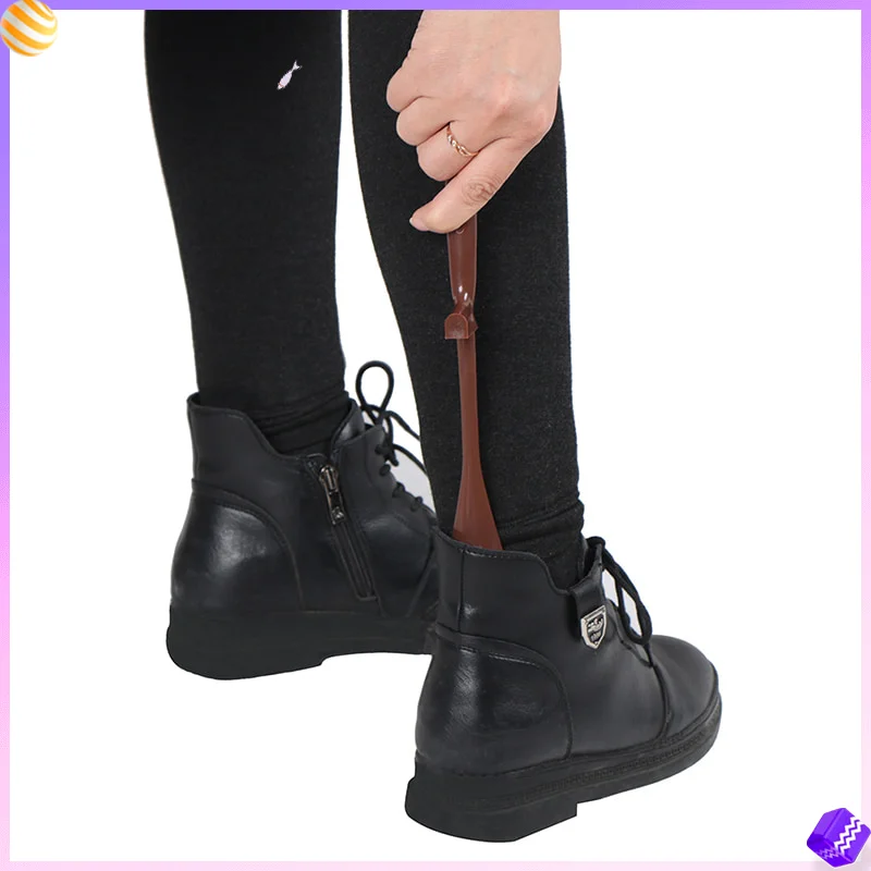 

30cm Plastic Lengthen Shoe Horn Flexible Long Handle Shoehorn Useful Shoe Lifter Professional Shoe Spoon Home Tools