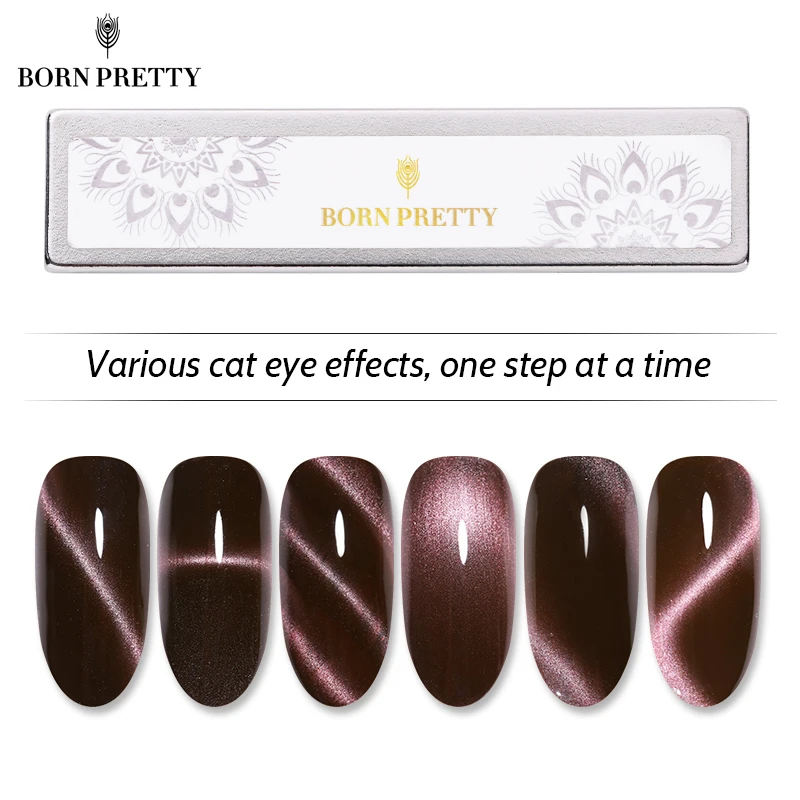 BORN PRETTY Cat Eye магнитная палочка 3D эффект сильная пластина инструменты для дизайна ногтей изогнутая линия полоса для Гель-лак для использования с магнитом лак