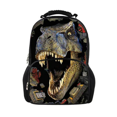 Хит, детский школьный рюкзак с животными, 3D принт Crazy Horse, мужские рюкзаки, Большой Вместительный рюкзак для мальчиков, рюкзак для путешествий - Цвет: 5542