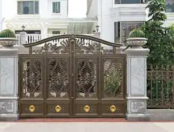 Дома алюминиевые ворота дизайн/стали раздвижные ворота/Алюминий забор, ворота конструкции hc-ag5