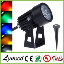 9 Вт уличное ландшафтное освещение Светодиодный Газон Свет AC110-240V садовый прожектор Спайк энергосберегающий светодиодный светильник лампа CE UL