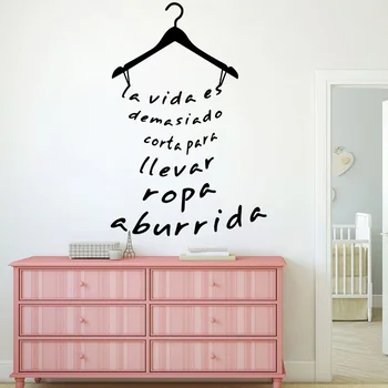 

DIY Art spanish quotes Wall Sticker Home Decoration Accessories vinyl Stickers Home Decoration Wallpaper