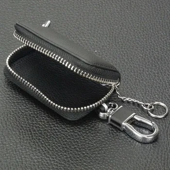 Portachiavi in pelle con cerniera Keyforkess per peugeot 407 kia ford focus Toyota hyundai BYD Starline volvo xc70 Cover portachiavi universale - Portachiavi in pelle con cerniera jingyuqin per peugeot 407 kia ford focus Toyota hyundai BYD