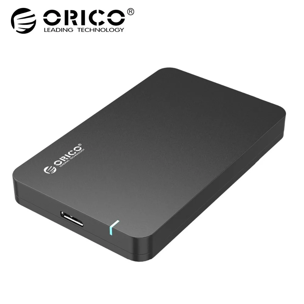 

ORICO 2.5 SATA3 to USB3.0 MICROB Hard Drive Disk Box SSD HDD External Enclosure Case Support 5GBPS UASP Tool Free Portable 9.5mm