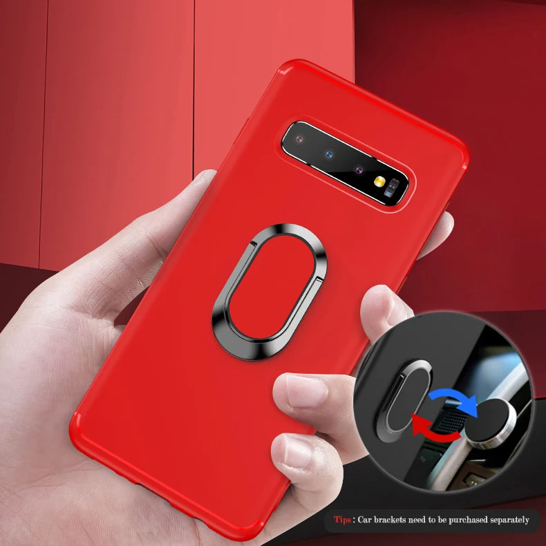 

Car Bracket Cases For Samsung Galaxy S10 Plus S10 Note 10 Plus 9 8 S9 S8 Ring Magnetic Cover Note10 S10 Soft TPU Shockproof Case