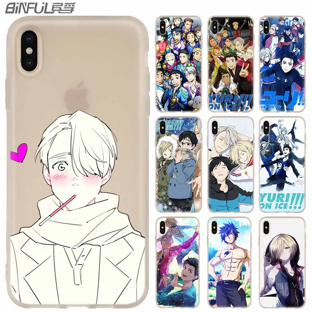 Чехол yuri on ice and victor skate для iPhone 12 11 Pro X XS Max XR 8 7 6 Plus 5s SE 2020 S 1 Mini | Мобильные телефоны и