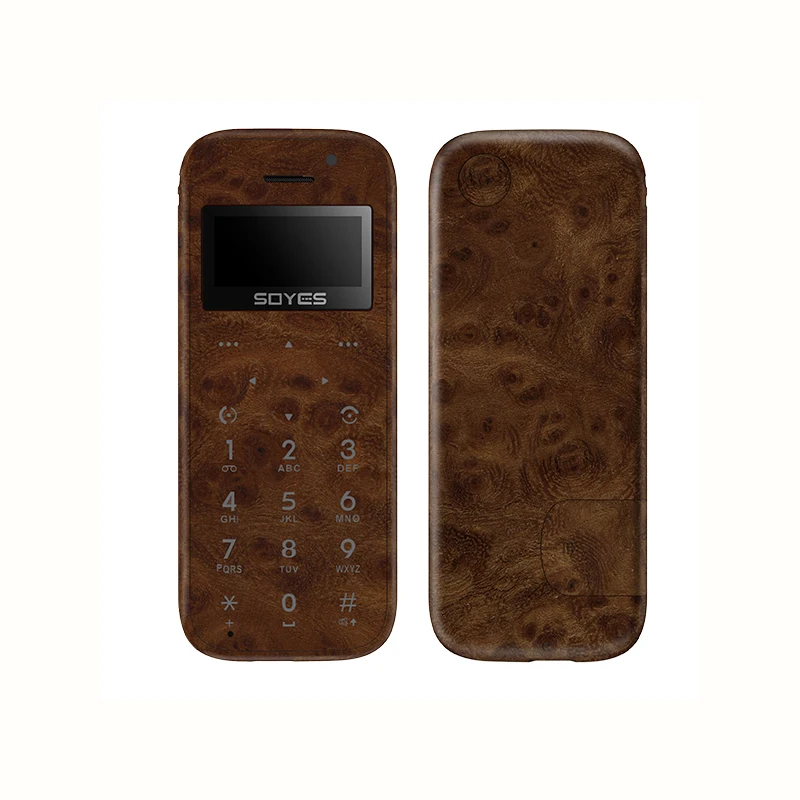 Soyes M11 Wood Shell Ultra Thin Mini Card Mobile Phone Pocket Students Low Radiation Cellphone Blue And White Porcelain Grain Soyes M11 Wood Shell Ultra Thin Mini Card Mobile Phone Pocket Students Low Radiation Cellphone Blue And White Porcelain Grain