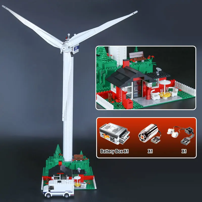 

Creative Series 873Pcs Marvel Windmill Turbine 4999 Model Sets Building Nano Block Bricks Toys For Boy Educational Kids Gifts