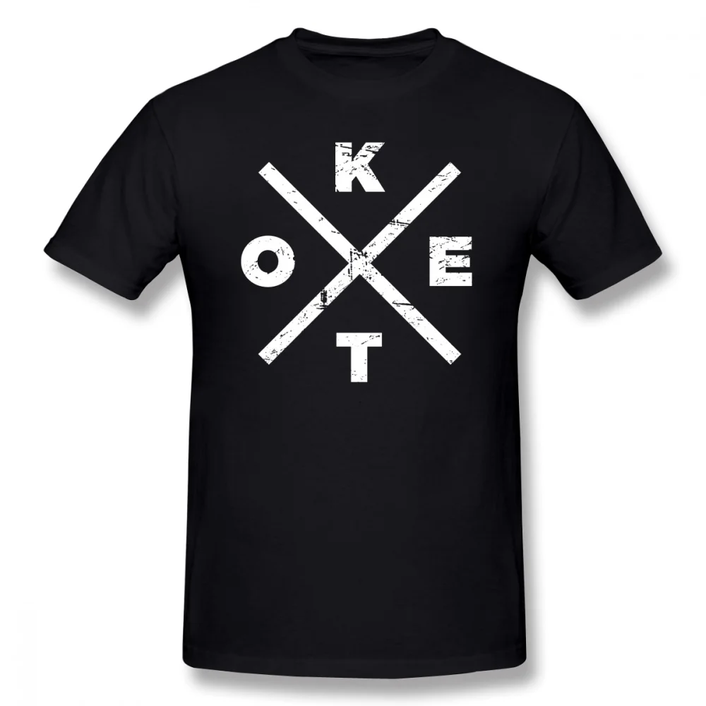 

Keto T-Shirt Men Letter Print Distressed KETO Icon T Shirt Awesome Casual Tee Shirt Male Short Sleeve Cotton T Shirts Plus Size
