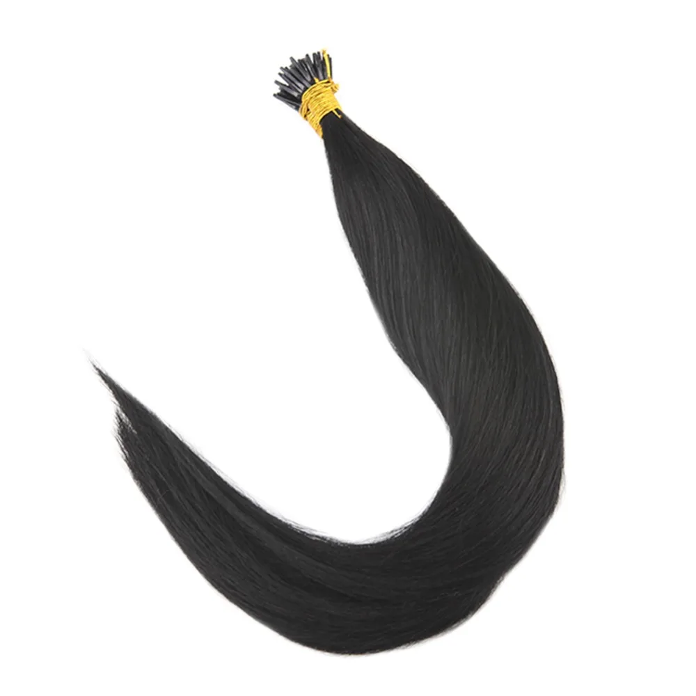 Skup Pełny połysk I końcówki przedłużanie włosów czysty kolor Fusion maszyna do włosów Remy ludzkie włosy 40 gramów Pre Bonded Extensions I Tip Hair