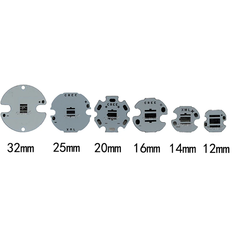 Cree XML2 XM-L2 XML T6 5050 светодиодный PCB Алюминий доска основа для отвода тепла пластины печатной платы 32/25/20/16 мм для DIY светильник
