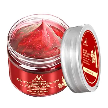 

Meiyanqiong Red Wine Essence Sleeping Facial Mask Whitening Nourishing Mask Moisturizing Nutrition repair Brighten up the skin G